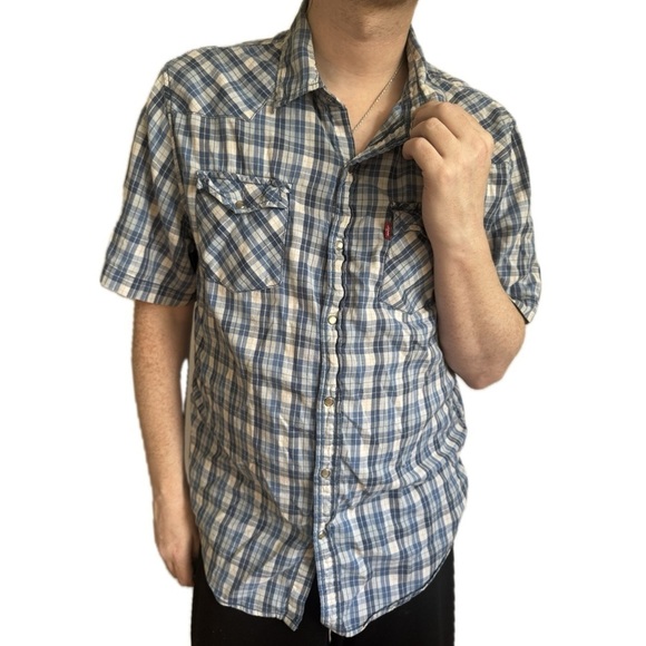 Levi’s - Authentic Jeanswear - Pearl snap western shirt size XL - Picture 1 of 5